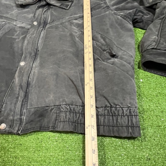 Vintage Mcregor Jacket 2XL Work Jacket Faded Black Grey Chore Coat XXL Y2K - Picture 6 of 8